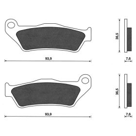 Vordere Bremsbeläge Paar C4 für Nexus 500/Majesty 125-180