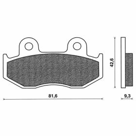Jeu de plaquettes de frein avant C4 pour SH 125-150
