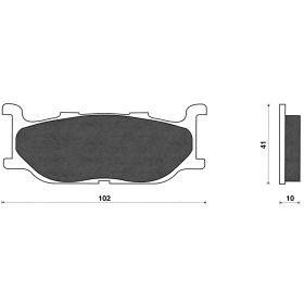 Jeu de plaquettes de frein avant C4 pour Yamaha T-Max 500