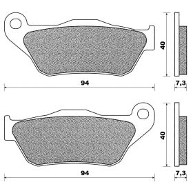 Vorderbremsbeläge Paar C4 für Yamaha X-Max 125-250