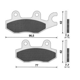 Paire de plaquettes de frein avant droit C4 pour Suzuki Burgman 400 K7