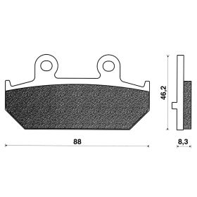 Jeu de plaquettes de frein arrière C4 pour Suzuki Burgman 400-650