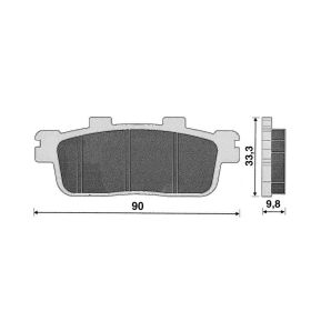 Hintere Bremsbelagsatz C4 für Kymco G-Dink/X-Town 125-300