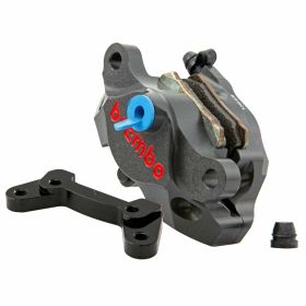 BREMBO Rear Brake Caliper 34 mm Titanium 2 Pistons ZELIONI Adapter