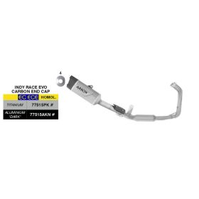 Marmitta completa ARROW omologata omologata Indy Race EVO titanio per Yamaha Tracer