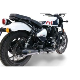 GPR approved exhaust with Ultracone catalyzer black for ROYAL ENFIELD shotgun 650