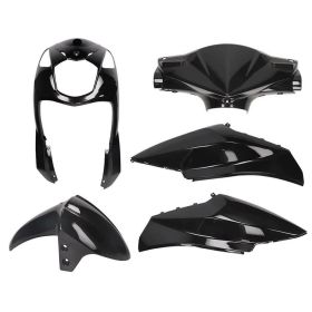 T4TUNE 5-teiliges Verkleidungskit Schwarz für Sym Orbit II/X Pro 50 4T