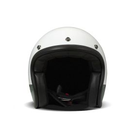 Casque Jet Cafe Racer DMD RETRO Goodwood Blanc Vert