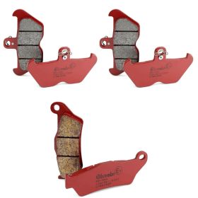 Kit de plaquettes de frein BREMBO 2 paires avant SA et 1 paire arrière SP pour BMW