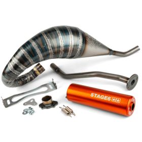 STAGE6 R/T Komplettauspuff 70-80 hoch orange Ende