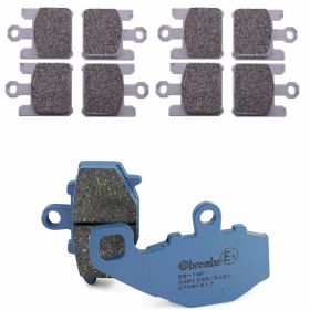 BREMBO Bremsbelagsatz 4 Paare vorne SR und 1 Paar hinten CC für KAWASAKI