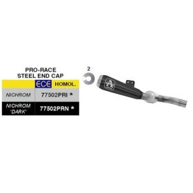 Échappement ARROW Pro-Race Slip-On approuvé en nichrome noir pour BMW F 900 R/F 900 XR
