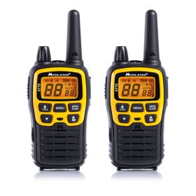 Paire de talkies-walkies MIDLAND XT70 Adventure Noir Jaune avec chargeur