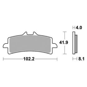 SBS gesinterte Bremsbeläge Paar 901RST