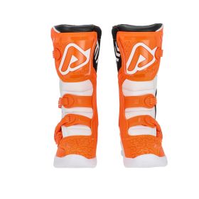 ACERBIS Motorradstiefel genehmigt x-team jr orange/weiß mit 3-Haken-Verschluss