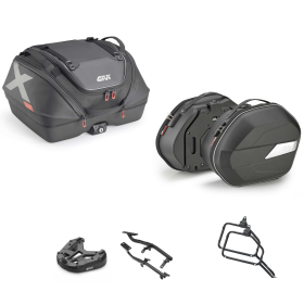 Kit GIVI bauletto X-LINE borsa WL900B nero 40/25L per ROYAL ENFIELD SUPER METEOR