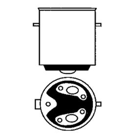 Lampadina PREMIUM QUALITAT BA20D S2 12V/35/35W