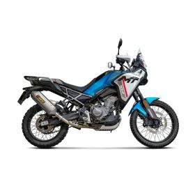 Marmitta Slip-On AKRAPOVIC in titanio per CFMOTO 450MT