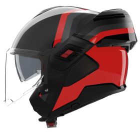 Casque modulable réversible NOLAN N120-1 Lineo 351 noir rouge