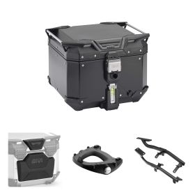 Kit bauletto GIVI OUTBACK EVO SMART nero per SUZUKI V-Strom 1050 / XT / SE / DE