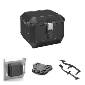 GIVI TREKKER ALASKA schwarz 44L Topcase-Kit für YAMAHA MT07