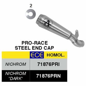ARROW Pro-Race Nichrom Slip-On Rennschalldämpfer Verbindung Ducati Scrambler 800 Classic