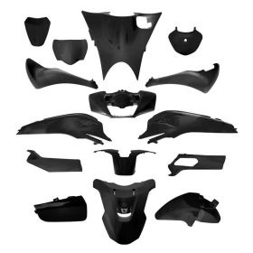 T4TUNE 15 pièces kit de carénage noir mat pour Honda SH 125/150