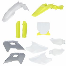 ACERBIS Verkleidungskit 11 Teile Weiß/Grau/Gelb für HUSQVARNA TC 50