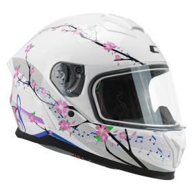 Full face helmet child CGM 265M MICRO MUSIC white pink