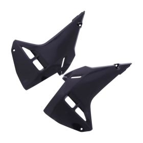 Coppia fianchetti radiatore POLISPORT nero per Honda CRF
