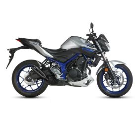 Marmitta Slip-on nera MIVV Double gun omologata per YAMAHA mt-03