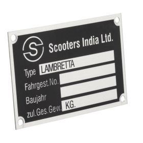 Plaque JOCKEY Scooters India Ltd