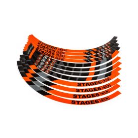 Kit adesivo cerchione scooter 12 pollici STAGE6 arancione