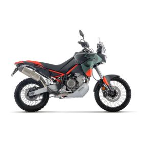 Échappement ARROW Indy Race EVO Slip-On homologué titane embout carbone Aprilia TUAREG 660