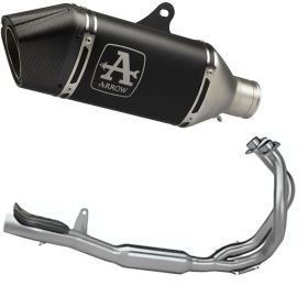 ARROW Slip-On Auspuff Veloce Racing Carbon für Kawasaki NINJA 650