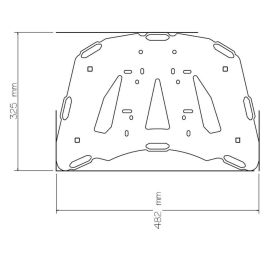 Portapacchi posteriore ISOTTA in ferro per CAN AM spyder f3