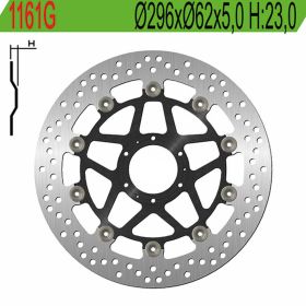 Disque de frein avant droit NG 6 trous de 6,25 mm pour HONDA