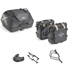 Kit GIVI bauletto X-LINE borsa CANYON nero 40/25L per HONDA