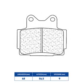 Paire de plaquettes de frein avant CL BRAKES 2301A3+ en composé fritté pour YAMAHA