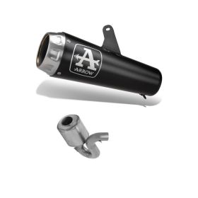 ARROW Pro-Race Dark Nichrom Auspuff Ducati Scrambler 800 Desert Sled Verbindungsrohr