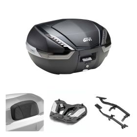 GIVI V47 TECH Carbon Smoke 47L Topcase-Kit für KAWASAKI Z900