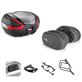 Kit GIVI bauletto V47 borsa ST609+ nero rosso 47/25L per BMW