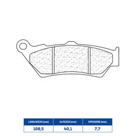 Hintere Bremsbeläge Paar CL BRAKES 2396RX3 aus gesintertem Material für Straßenmotorräder