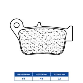 Plaquettes de frein CL BRAKES 3111MSC en composé fritté pour SYM