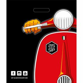 SIP Tasche für Vespa Roller 380x450 mm schwarz/rot Kunststoff 600 Stück