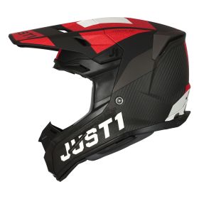 CASQUE TOUT TERRAIN JUST1 J22 ADRENALINE CARBON ROUGE