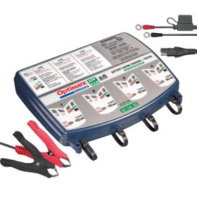 Chargeur batterie OptiMate Lithium 4s Quad Bank 4 12.8V 0.8A jusqu'à 4 batteries