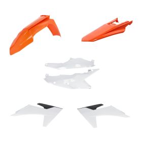 Kit carene 6 pezzi ACERBIS modello 2024 arancio/bianco per KTM