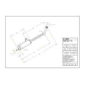 Silencieux complet Sito 0218 approuvé pour PIAGGIO CIAO/P/PX
