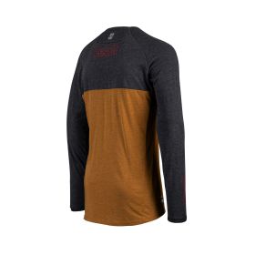 LEATT Gravity 2.0 MTB-Trikot braun Erdnuss langarm TENCEL™ dehnbar